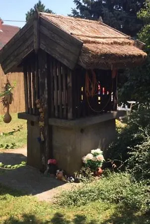 With Thatched Reed Rooftop